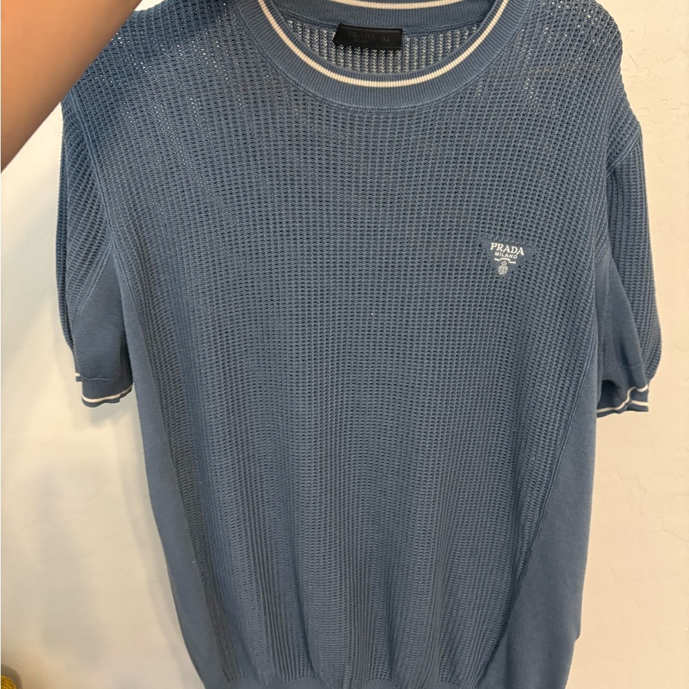 Prada Milano Mens Knit short sleeve sweater